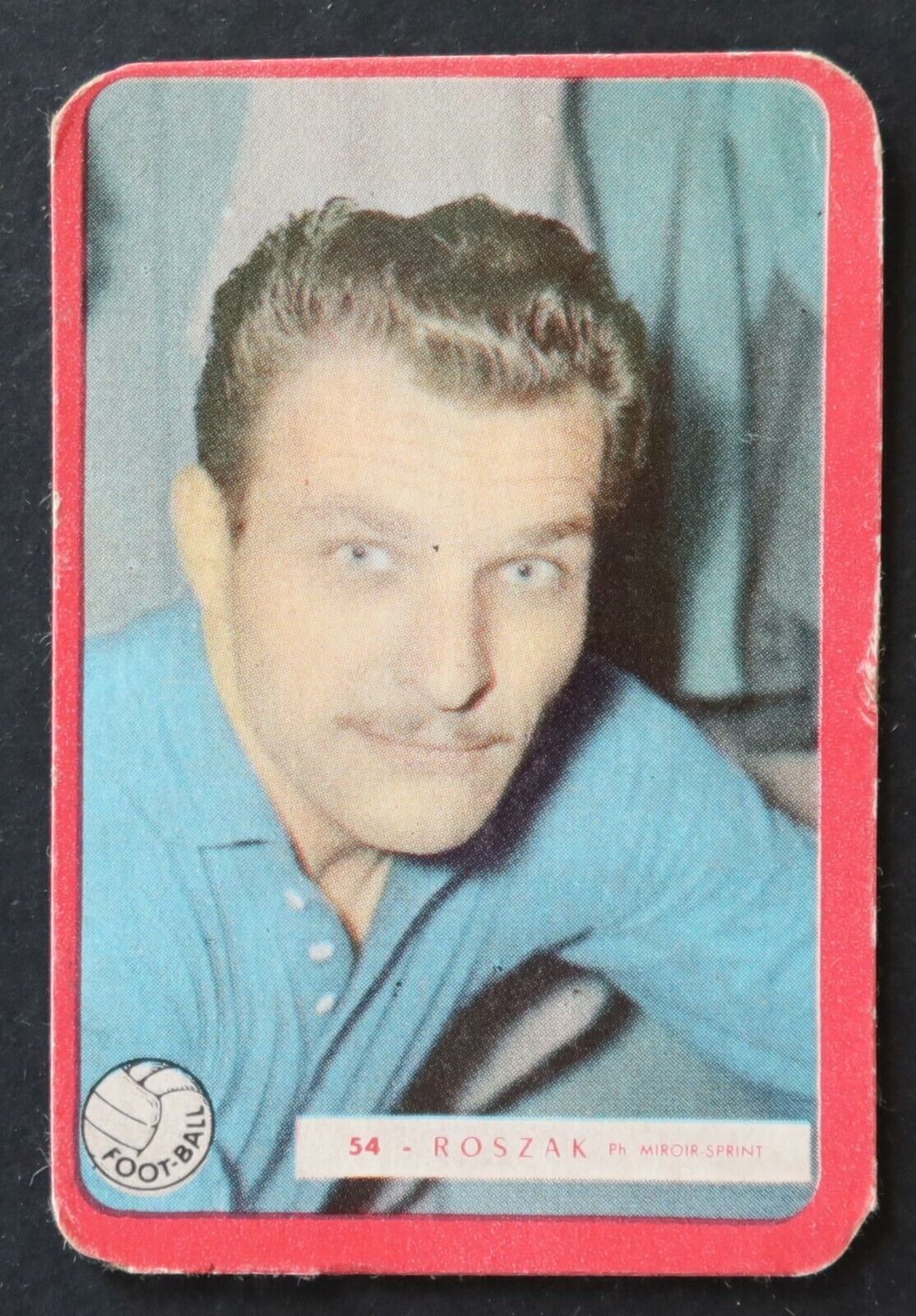 #54 ROSZAK Football 1960 Card No Panini Sprint Mirror Image
