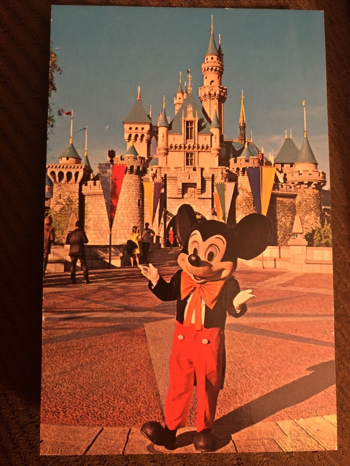 Disneyland Anaheim, CA California Mickey Mouse Color Chrome Vintage Postcard