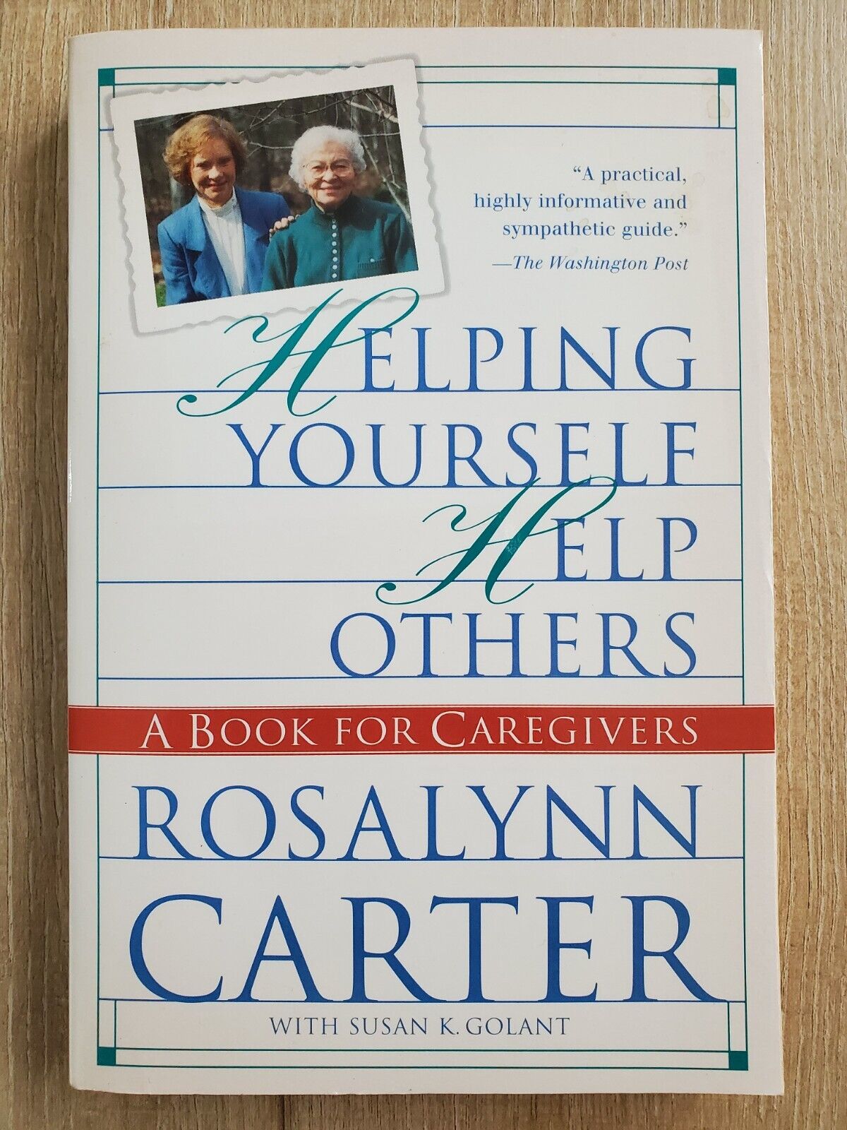 HELPING YOURSELF HELP OTHERS Rosalynn Carter SIGNED 1994 PB 1st Ed POTUS 