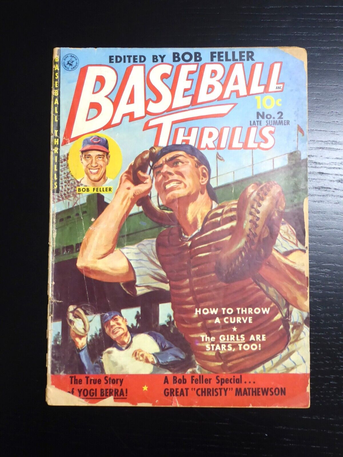 Baseball Thrills #2, Late Summer 1951, G, Ed. Bob Feller