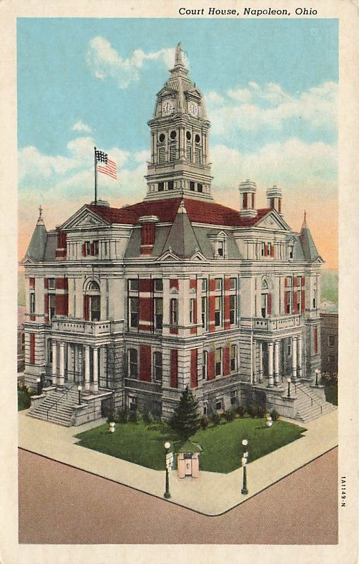Vintage  County Court House Napoleon OH P551