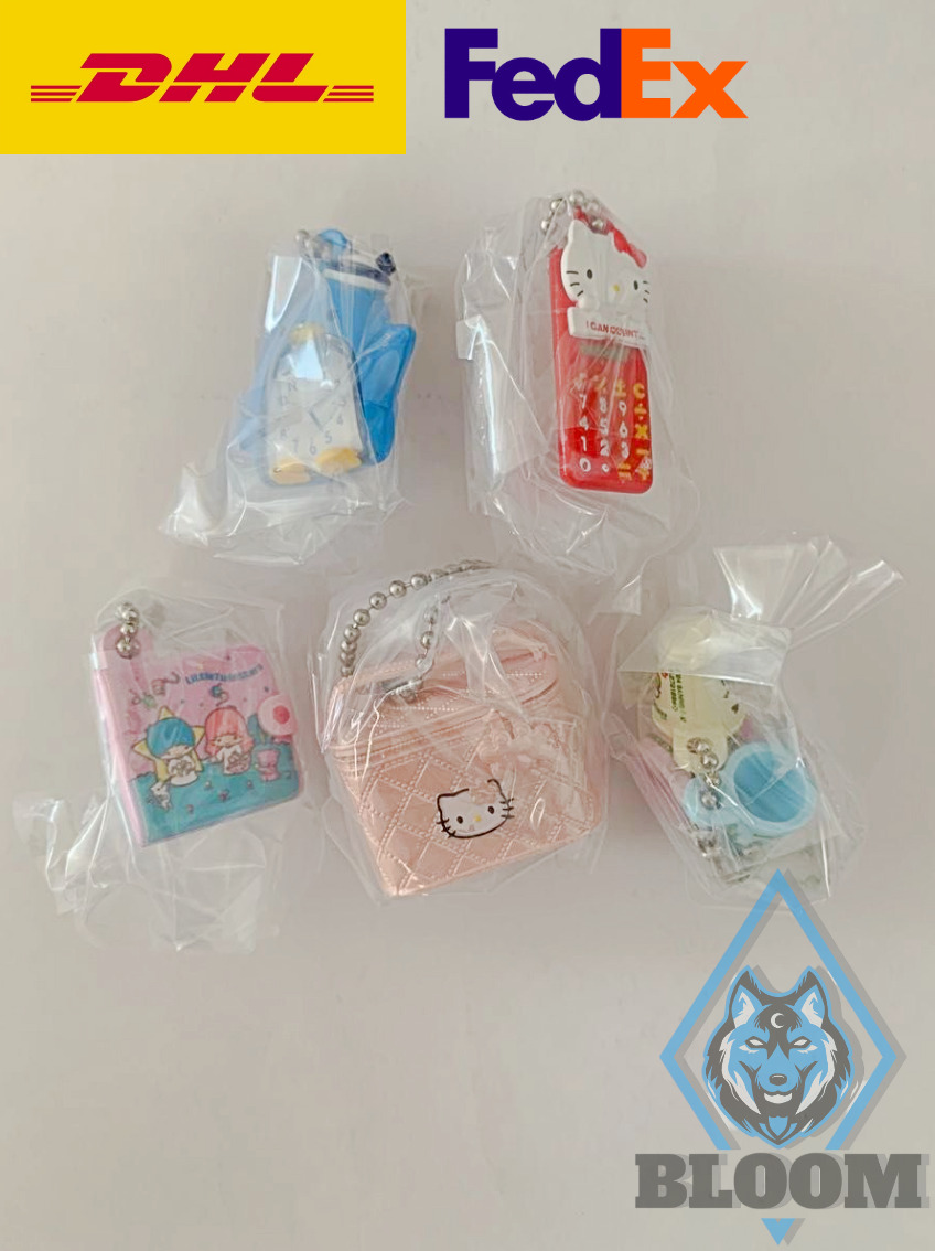 Sanrio Characters Retro miniature Charm Gacha Capsule toy Complete set PSL JAPAN