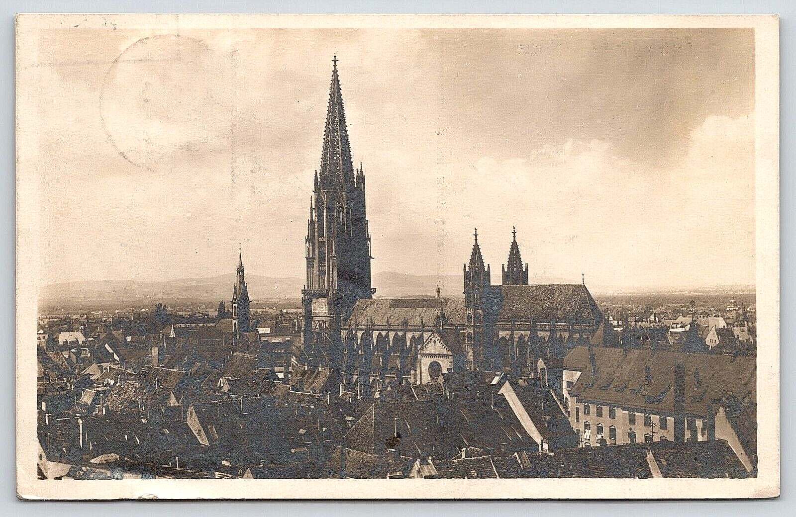Baden-Württemberg, Germany, Lutheran Church, RPPC Vintage Antique 1926 Postcard