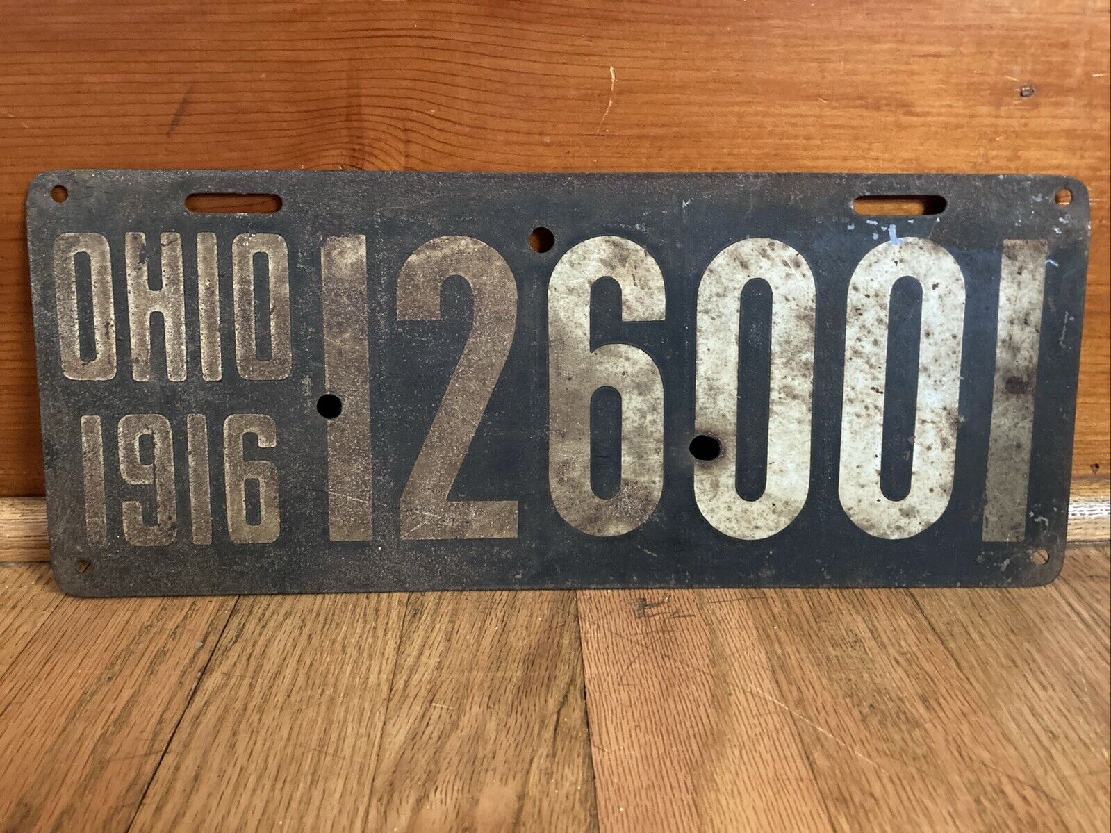 1916 Ohio License Plate