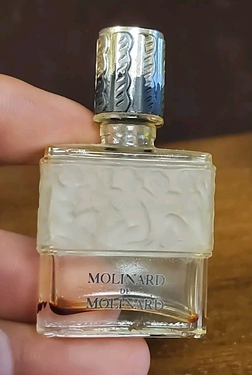 Vintage France miniature Molinard de Molinard Parfum Lalique Bottle empty nudes