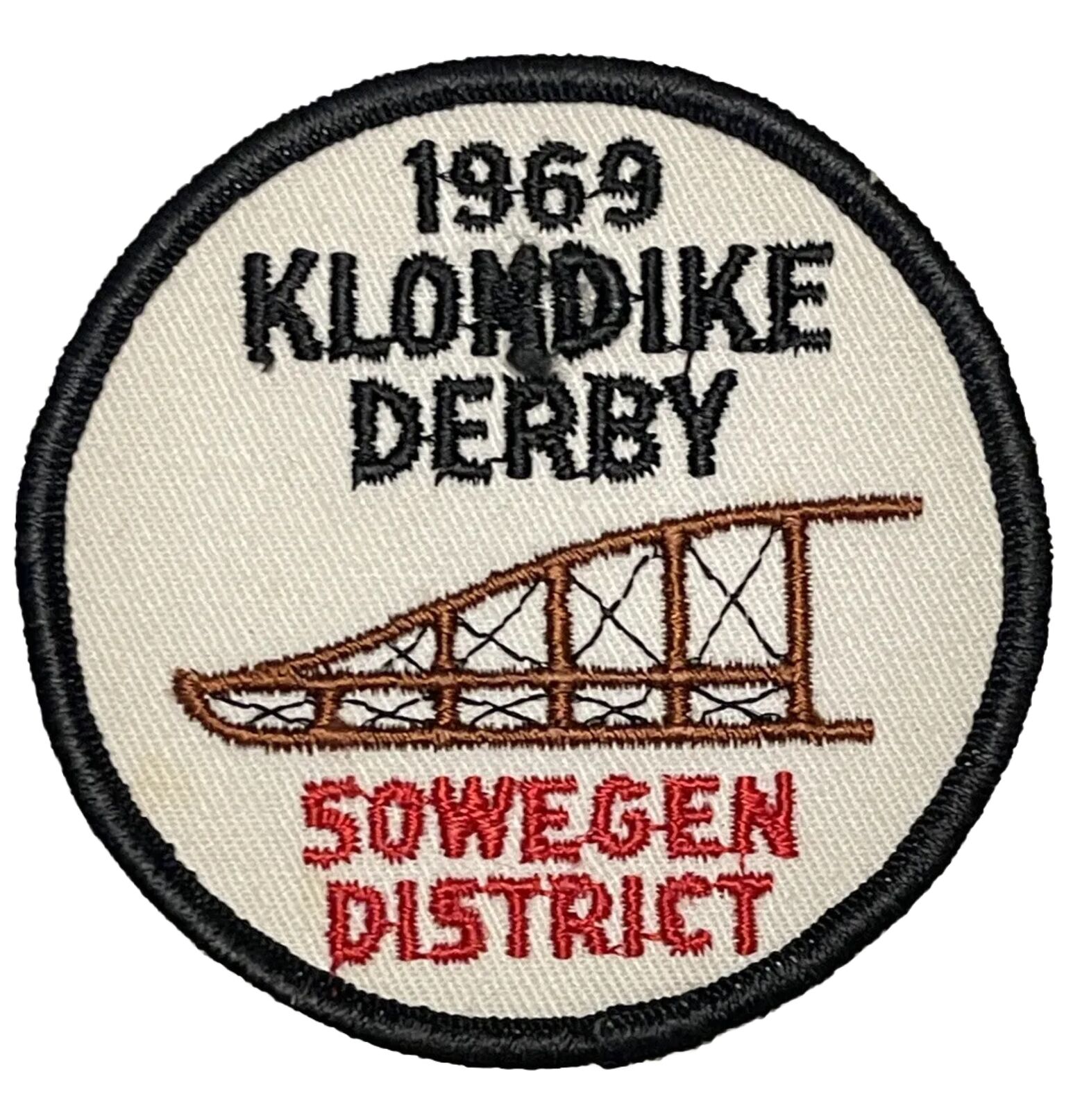 Sowegen District Patch 1969 Klondike Derby BSA Boy Scouts Vintage Badge Emblem
