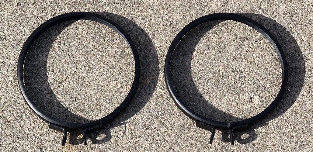 Lot Of 2     4-1/2” Railroad Switch Marker Train Lamp Lens Coupling Rings