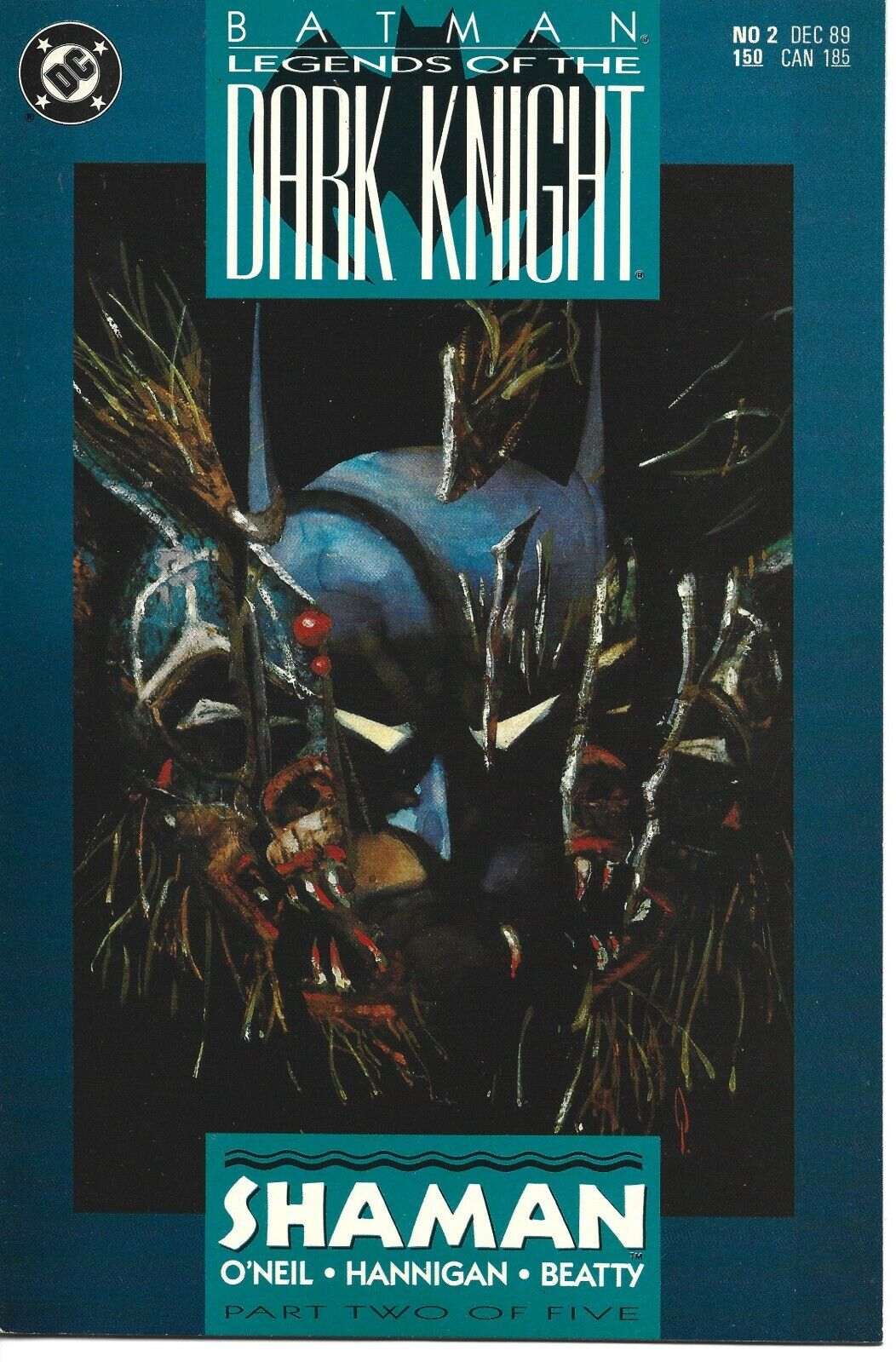 BATMAN LEGENDS OF THE DARK KNIGHT #2 DC COMICS 1989 BAGGED AND BOARDED