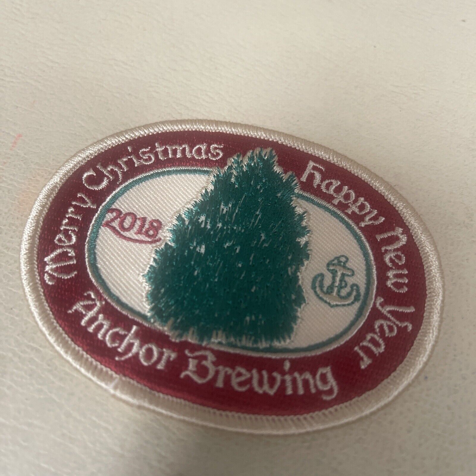 Anchor Brewing Co Christmas New Year 2018 Patch  Anchor Steam Beer.-