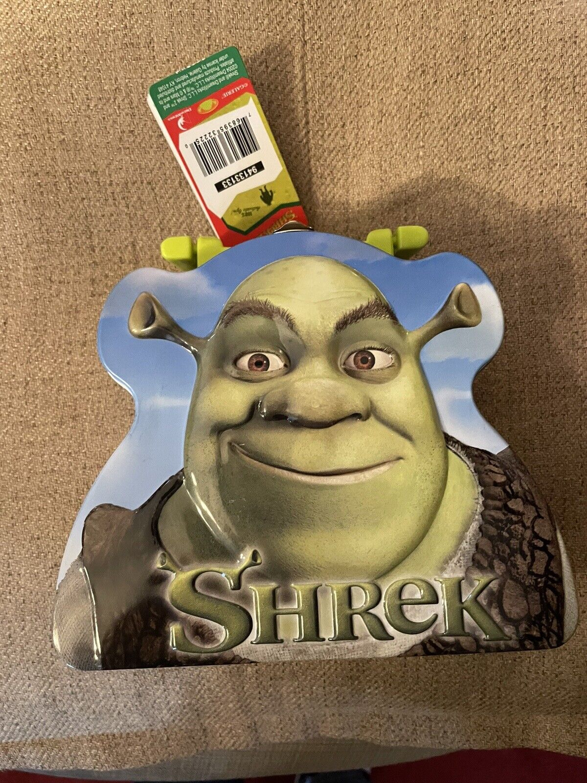 Vintage Shrek Lunch Box Metal some scratches on Front 