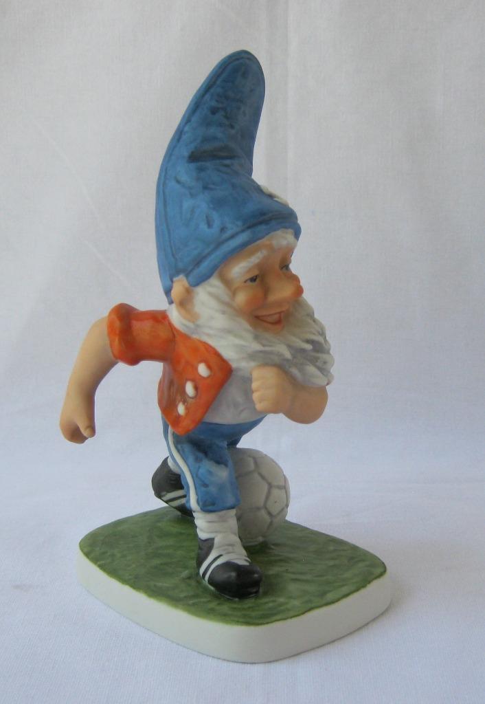 Goebel Co-Boy Bert the Soccer Player Gnome Elf Porcelain Figurine Original Box