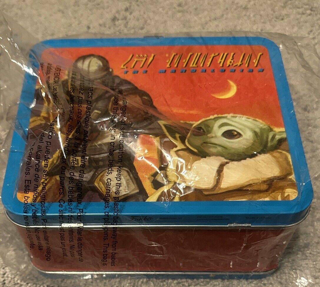 Star Wars Mandalorian Grogu “ The child “ Metal Lunch Box Tin Funko Disney