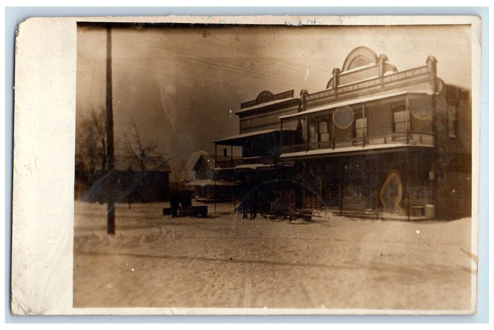 1914 General Store Chaffee New York NY RPPC Photo Posted Antique Postcard