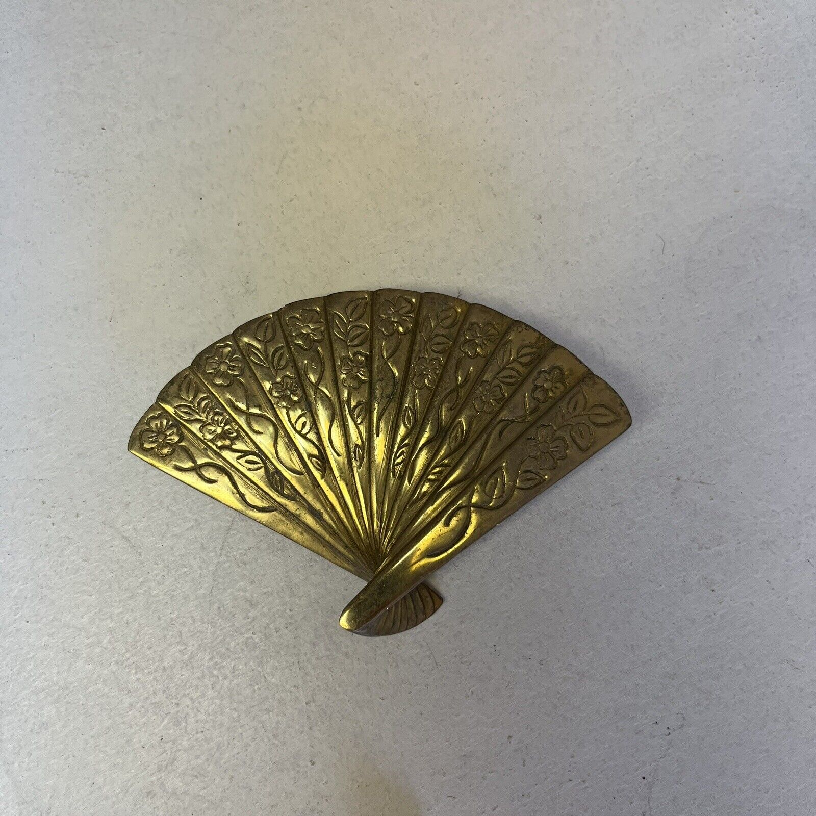 Vintage Decorative Brass Adian Fan Made In India