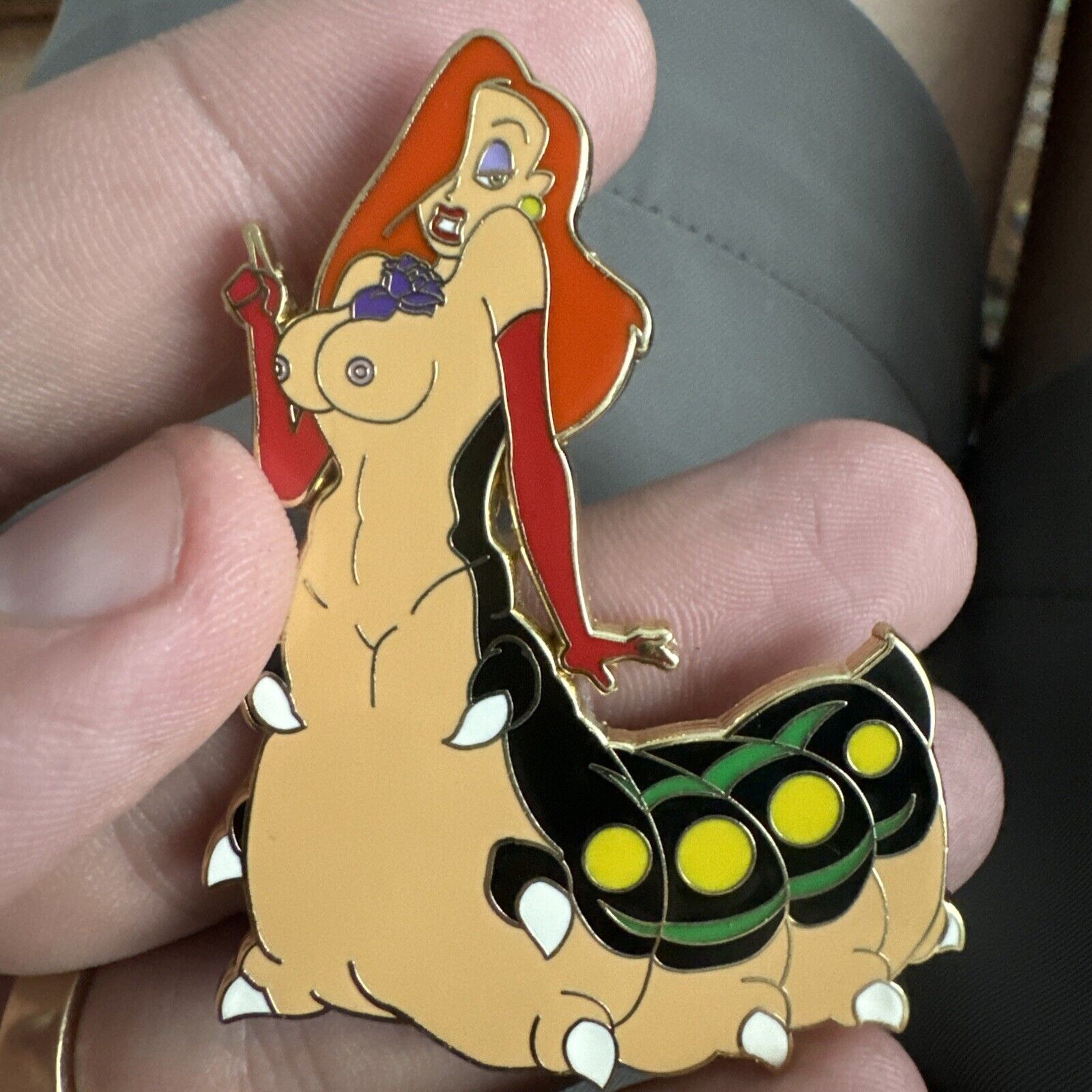 Disney Fantasy Jessica Rabbit Morphed Into A Sexy Caterpillar Pin LE 50
