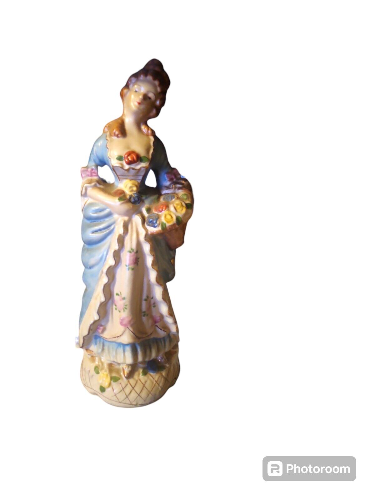 Colonial French Women Porcelain Figurine