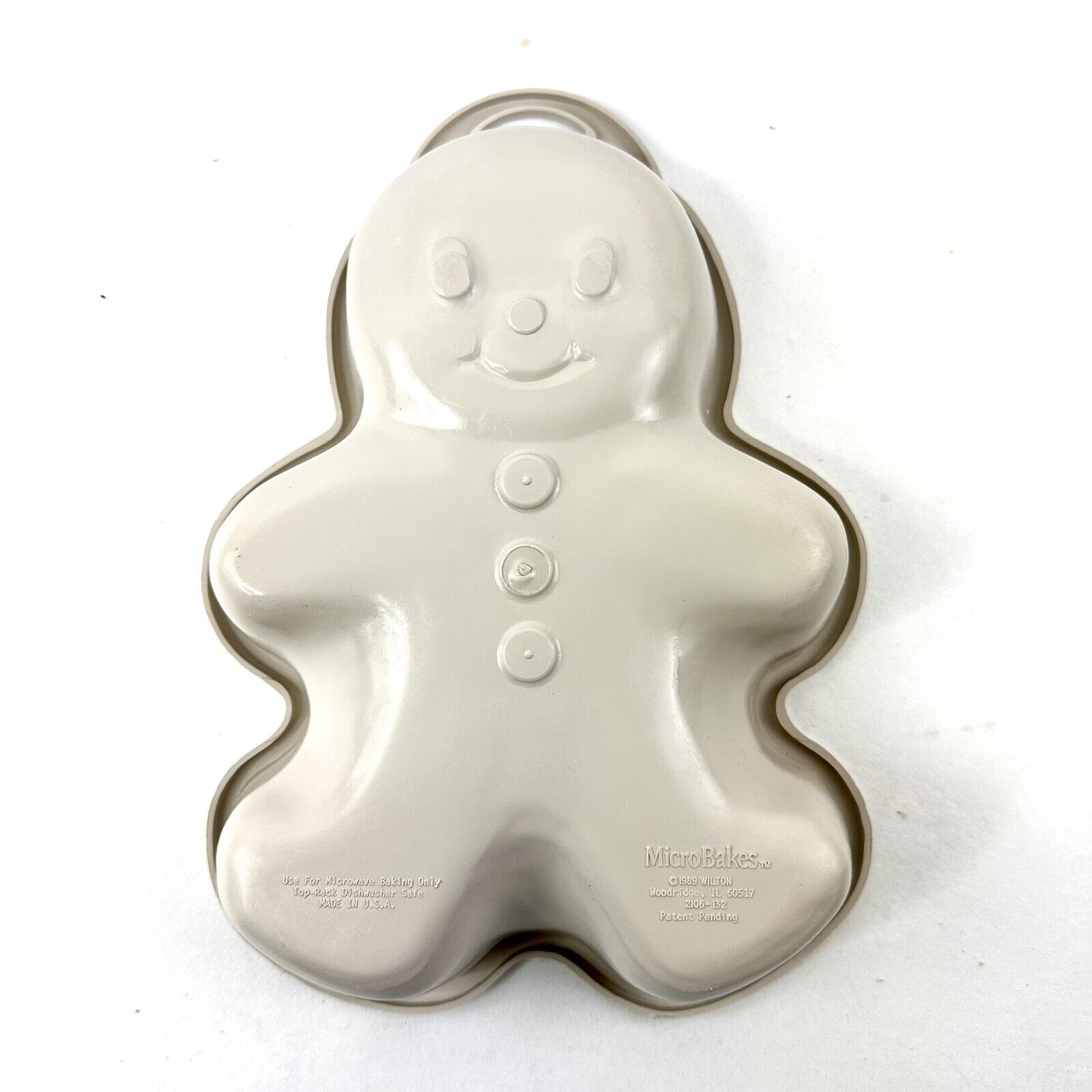 Wilton Micro Bake Gingerbread Man for Microwave Baking Only or Jello Mold 1989