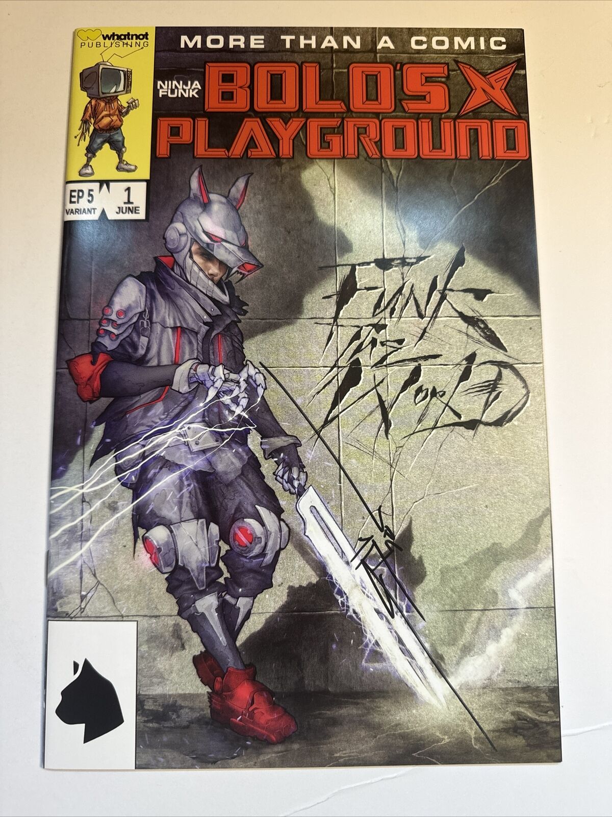 Ninja Funk One Shot #1 Bolos Playground Cover C Signed by JPG w/ COA NM+