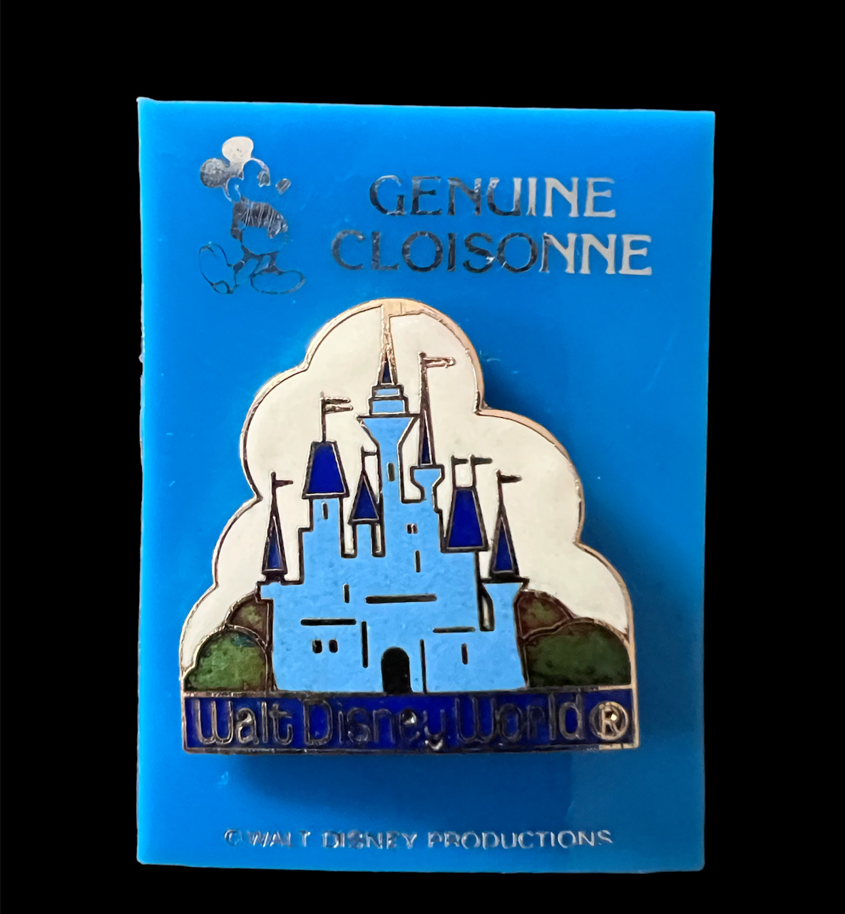 Walt Disney World Vintage Genuine Cloisonne Castle Pin 