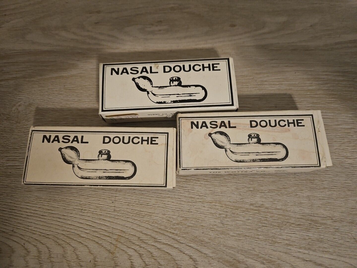 Lot of 3 NEW Vintage Birmingham Woltra Nasal Douche (IN BOX)