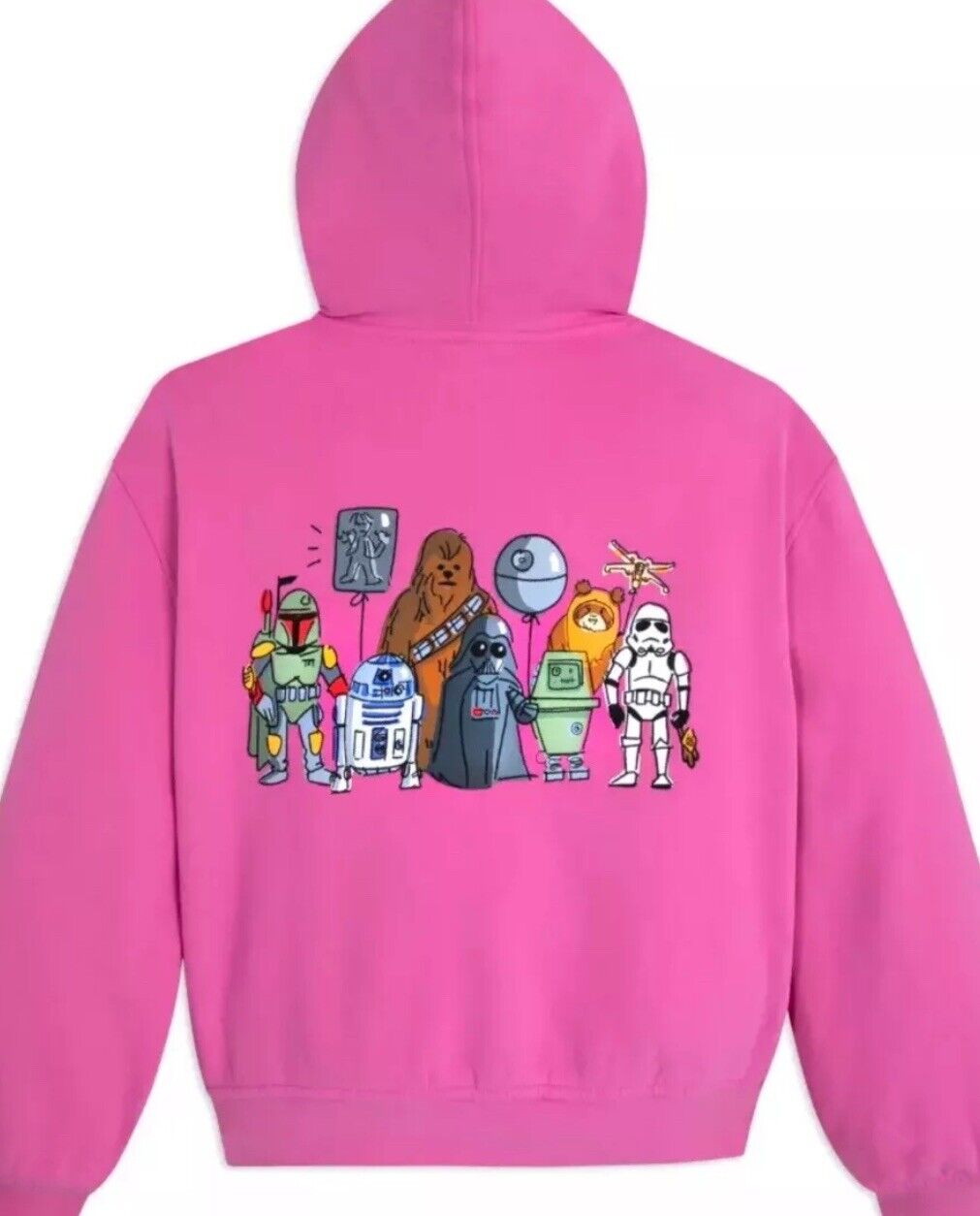 2024 Disney Star Wars Artist Series Will Gay Pink Zip Up Jacket Hoodie Adult S
