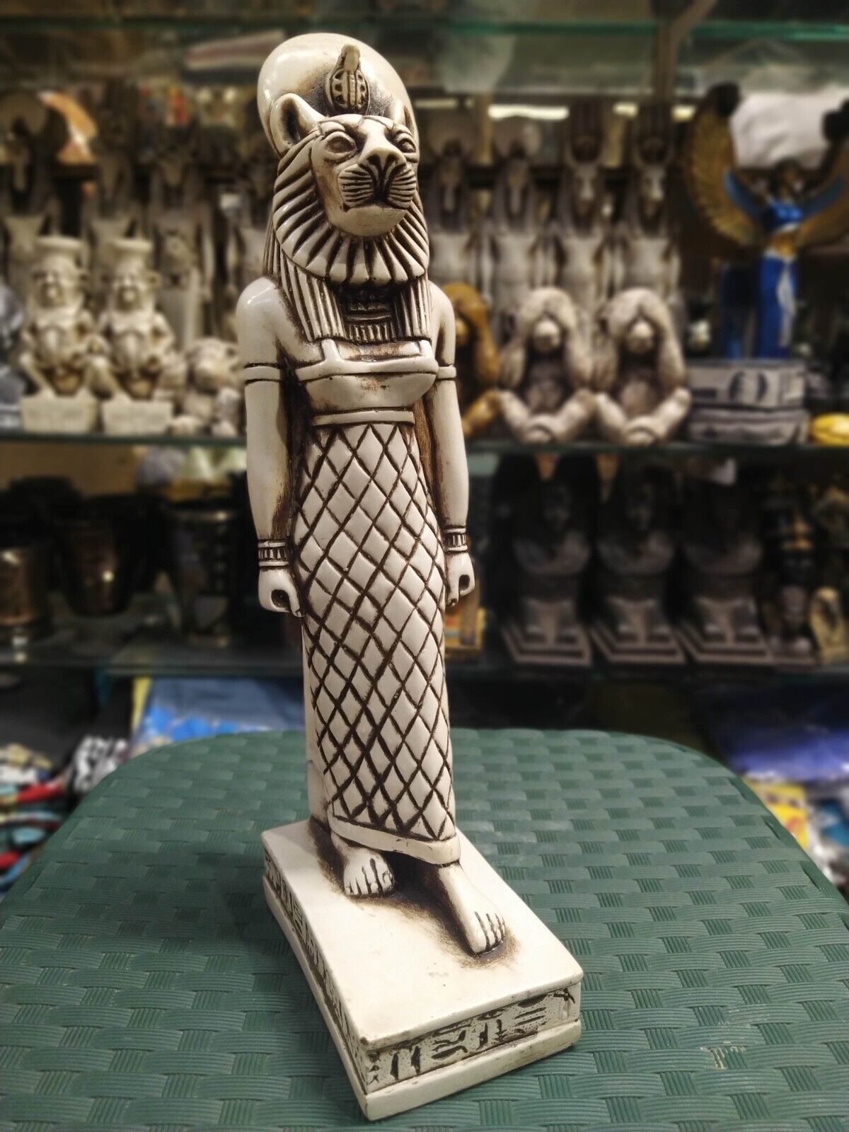 RARE ANTIQUE ANCIENT EGYPTIAN Goddess Sekhmet Warrior of War Statue Standing Bc
