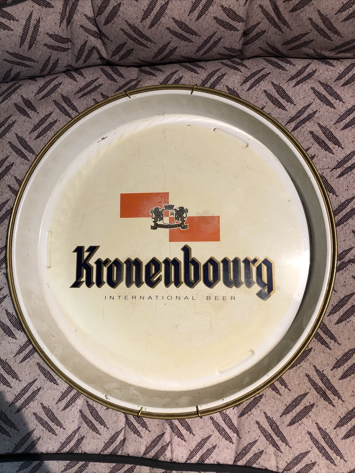 Kronenburg Metal Design Beer Serving Tray