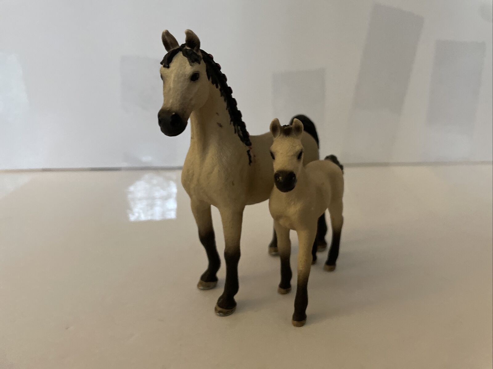 Schleich Blond Horse Adult And Babby