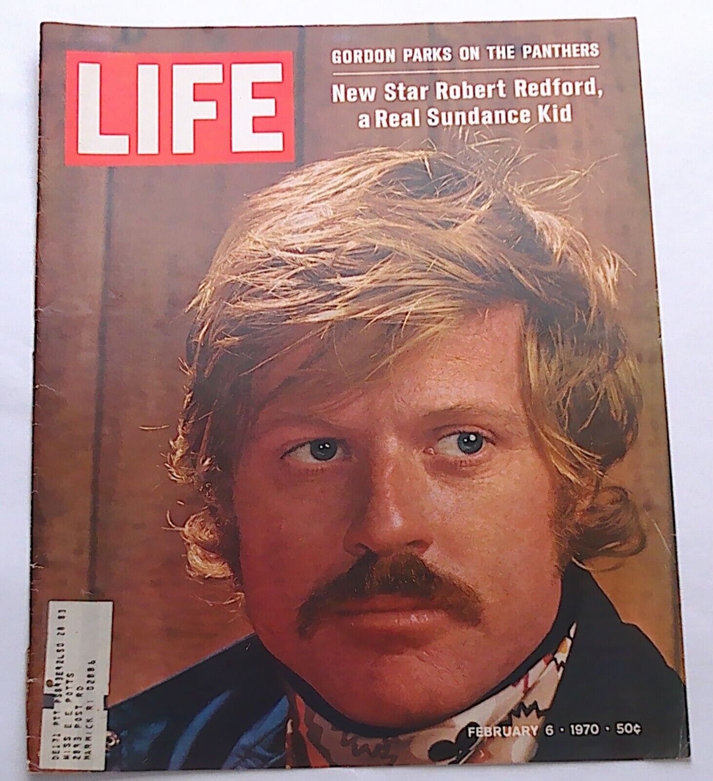 Life Magazine Cover Only  ( Robert Redford ) February 6, 1970