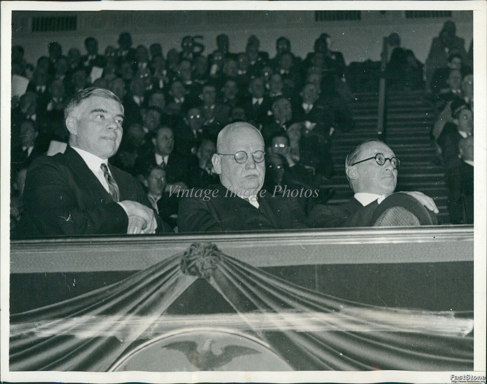 1934 Pres Roosevelt Speaks At Nra Code Authority Conference Politics 7X9 Photo