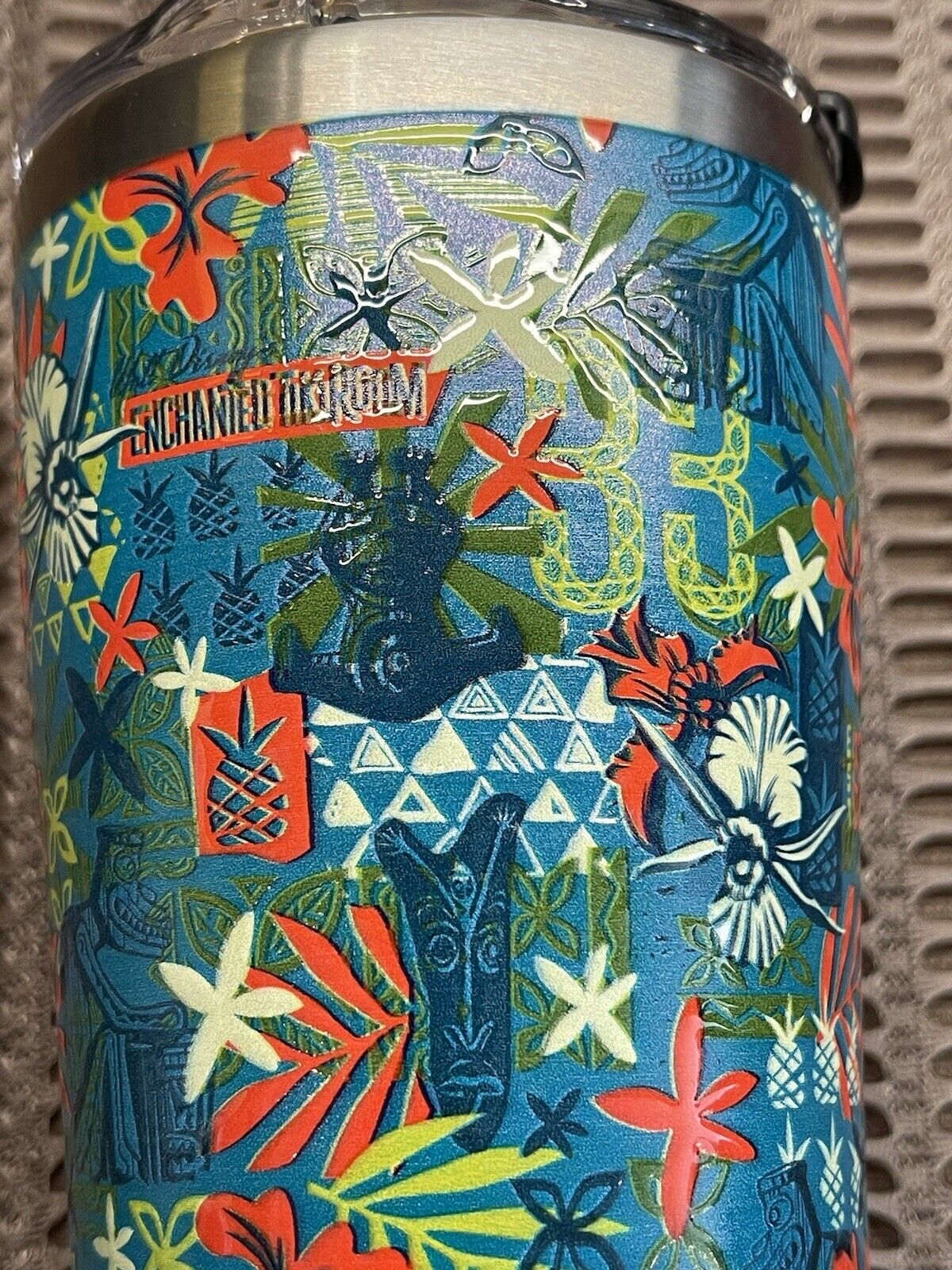 CLUB 33 TERVIS Enchanted Tiki Room, 20 Oz With Lid, Very Rare Sold Out