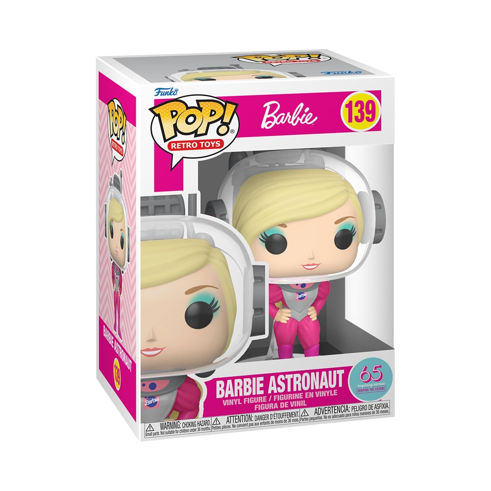 Funko Pop Barbie 65th Anniversary Barbie Astronaut #139 With Protector