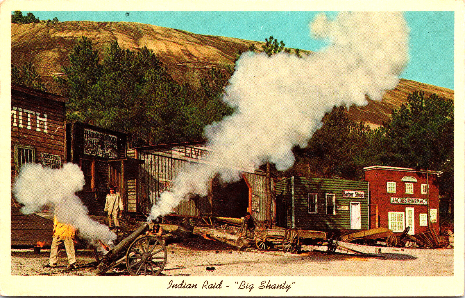 Recreated Ringold Georgia GA Great Locomotive Chase 1862 Indian Raid Stone Mtn