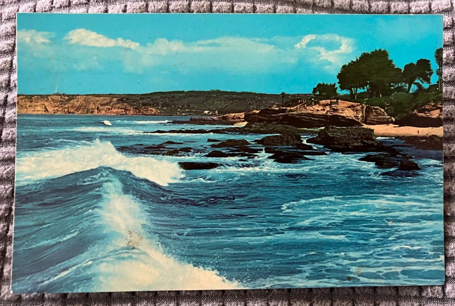 Vintage Postcard - Rocky Pacific Coastline at La Jolla, California - UNPOSTED