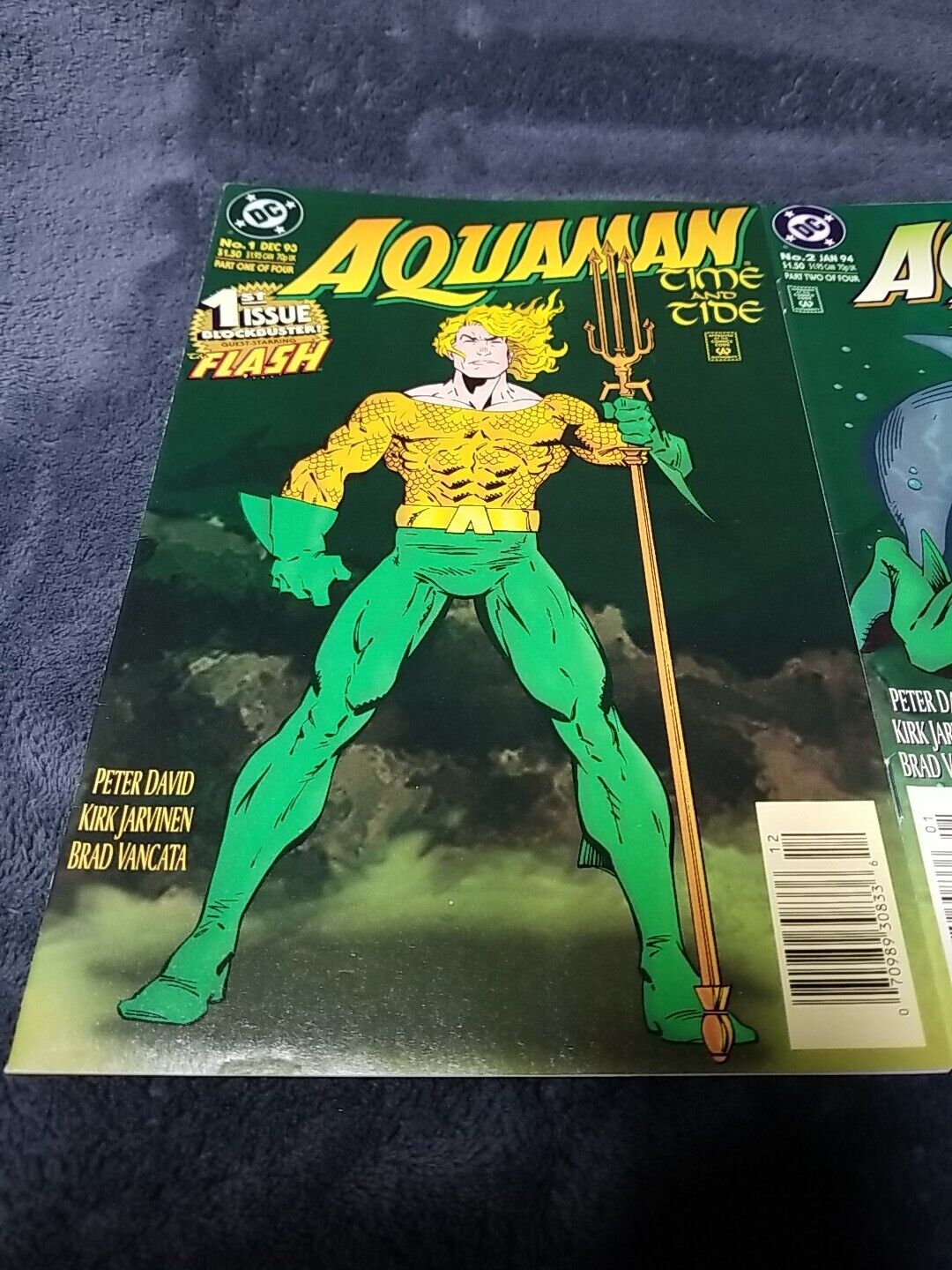 DC Comics Aquaman Time and Tide  Mini Series 1 2 3 4 Peter David NM Or Better