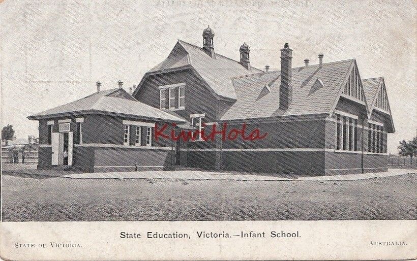 Postcard State Education Victoria Infant School Canada