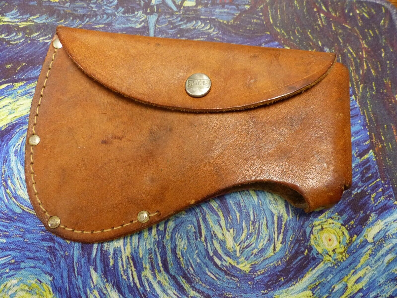 Vintage Plumb Hatchet Small Axe Genuine Leather Sheath Cover