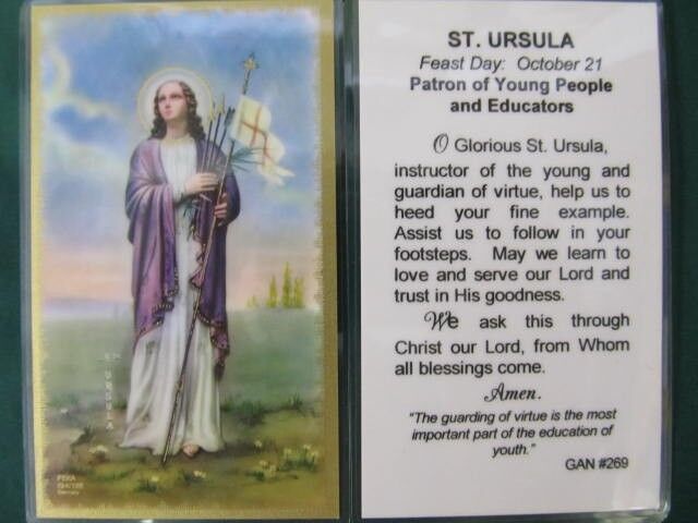 St. Ursula Prayer Card