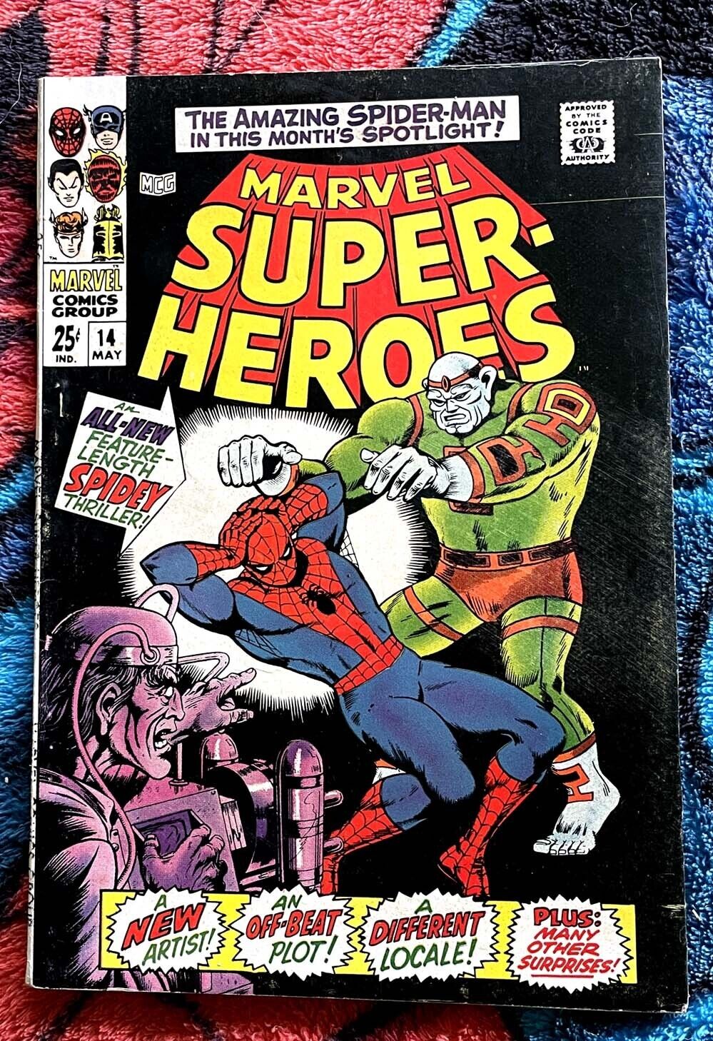 Marvel Super-Heroes #14 1st Appearance of Sorcerer & Synthetic Man  VG-F