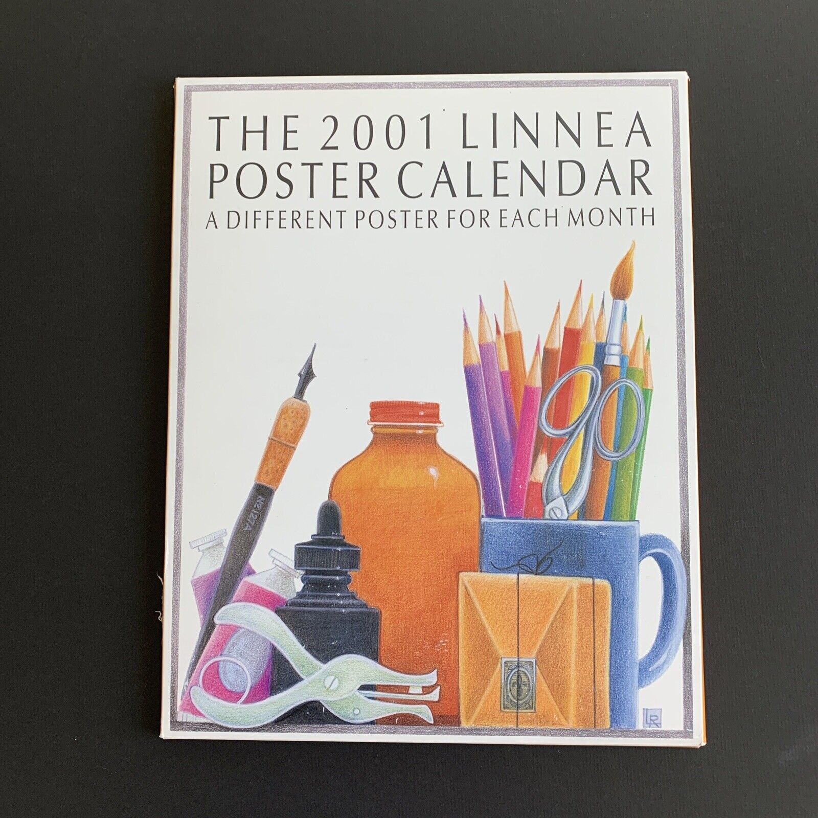 Vintage 2001 Linnea Poster Calendar complete 12 month plus 4 11x14 Johanna Riley