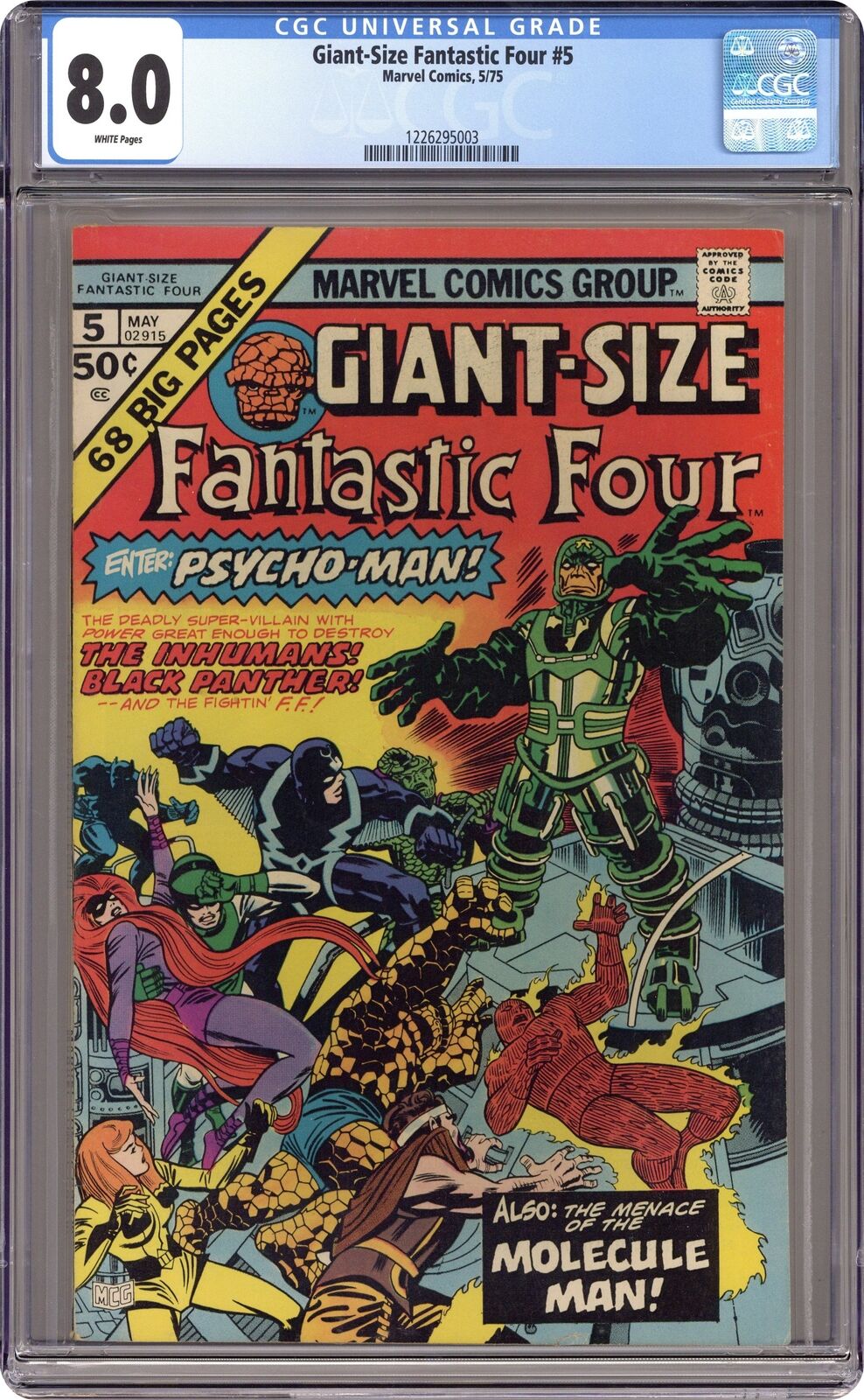Giant Size Fantastic Four #5 CGC 8.0 1975 1226295003