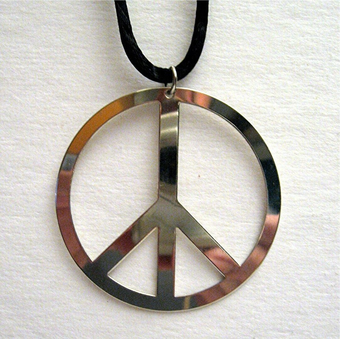 6 Peace Symbol Metal Necklace Old Gumball Vending Machine Prize