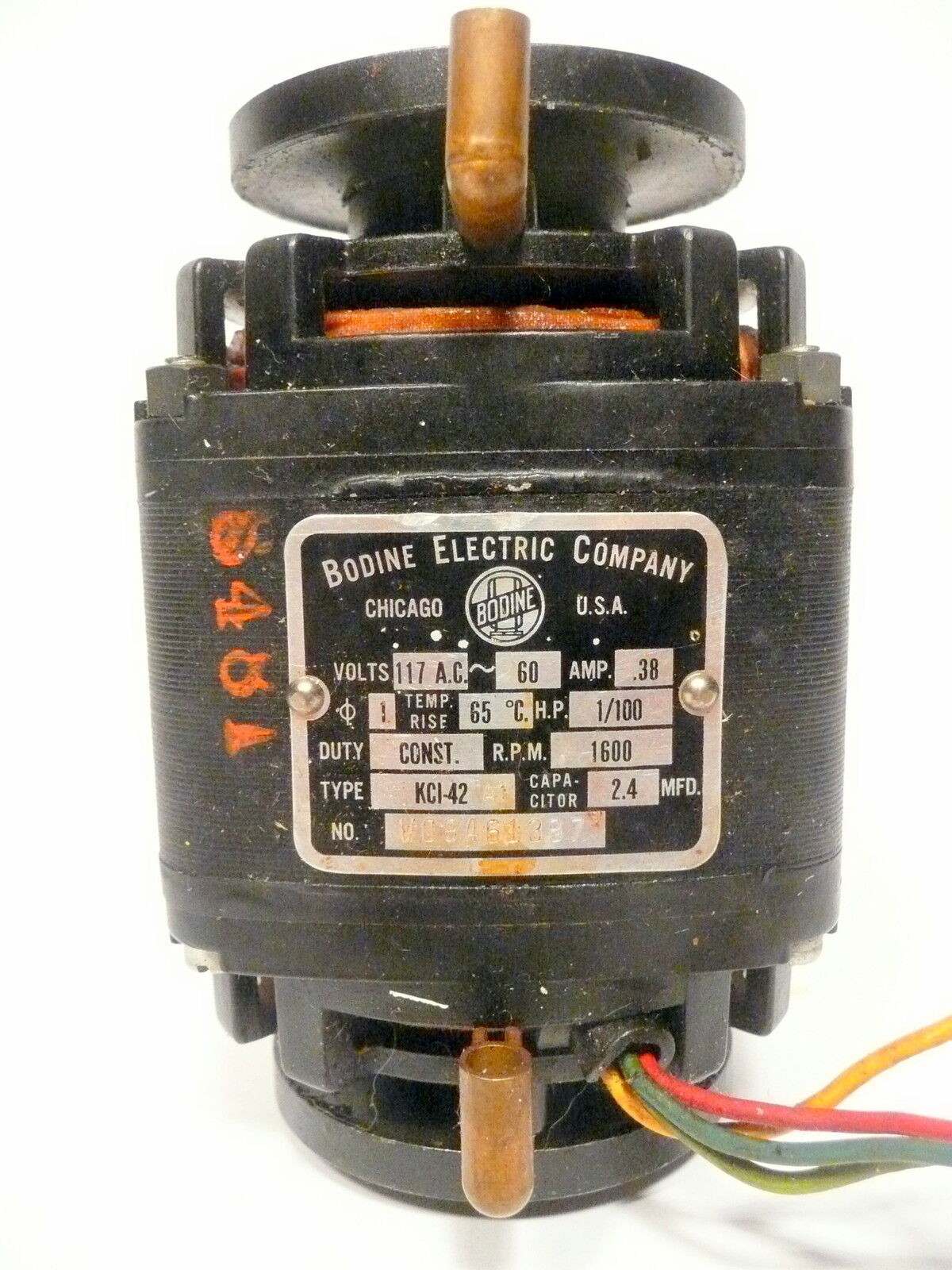 SEEBURG working KCI-42 or KCI-42A1 MOTOR for FC 1&2 / SPS2/ STD's/ 100-77D & up
