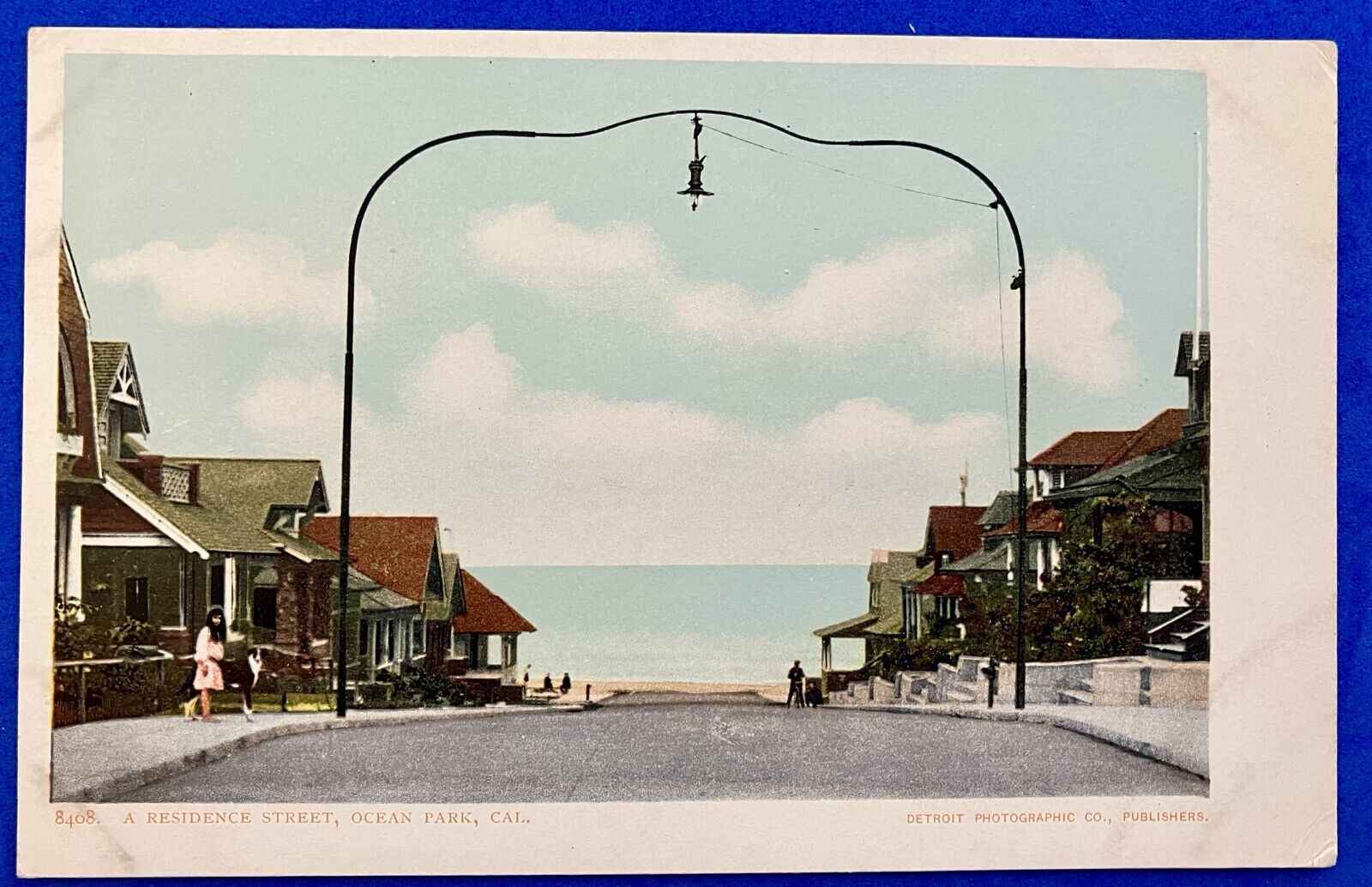 OCEAN PARK, CALIFORNIA ~ RESIDENCE STREET ~ postcard~ 1901-1907