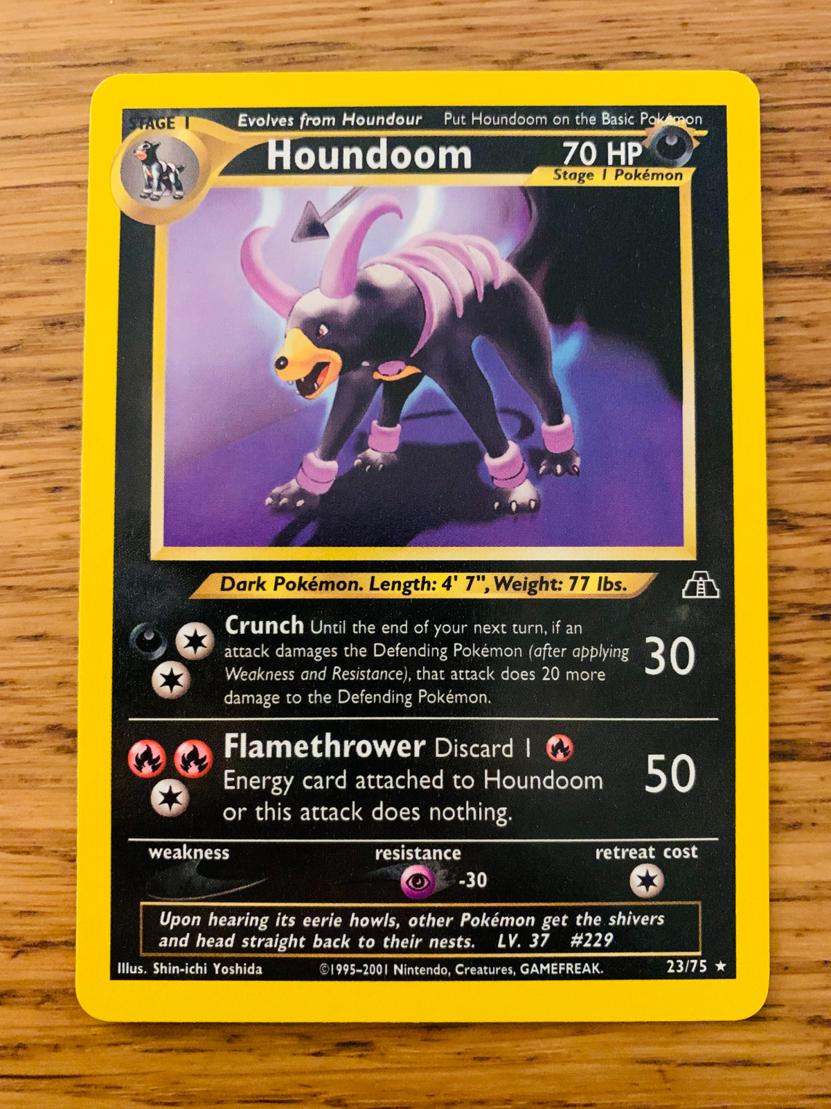 Houndoom (23/75) Rare Neo Discovery Set Pokemon Card FREE P&P