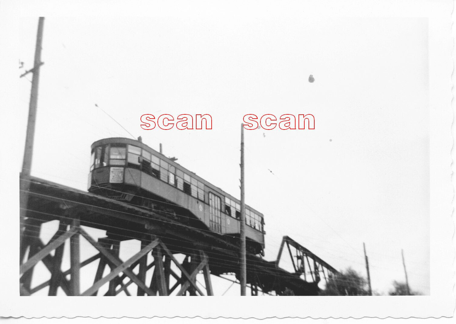 3J933 RP 1950 WEST PENN RAILWAYS #710 HIGH TRESTLE UNIONTOWN - GREENSBURG LINE