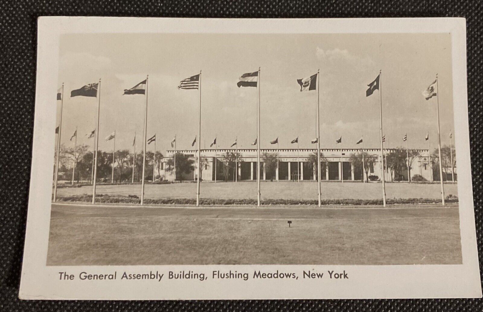 United Nations Vintage RPPC Postcard Flushing Meadows, NY