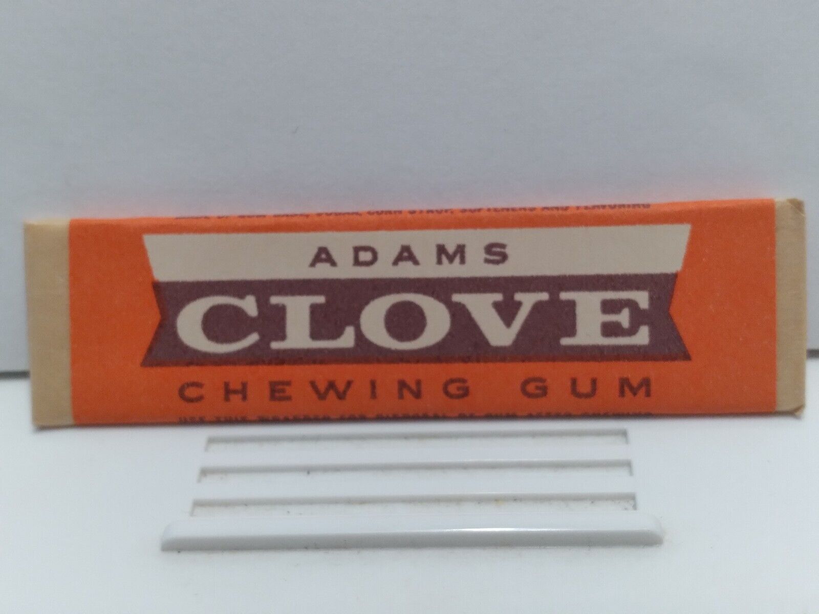 Vtg American Chicle Chewing Gum One Sealed Stick Adams Clove