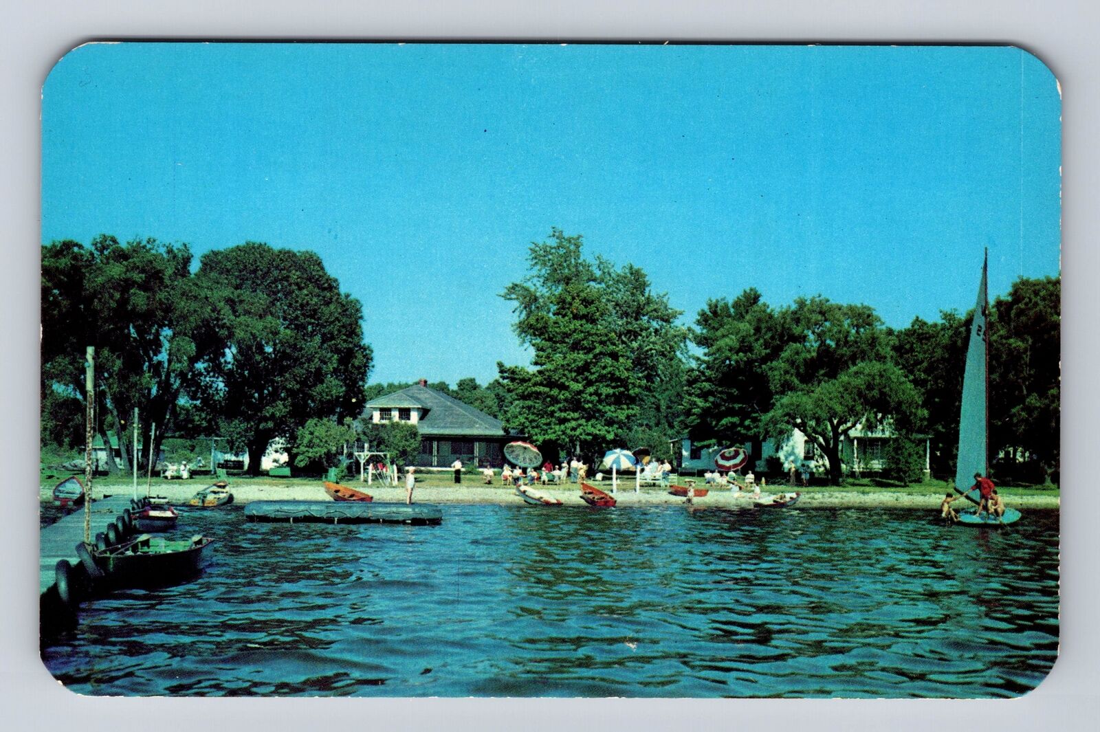 Whitehall MI-Michigan, White Lake Villa Resort, Advertising Vintage Postcard