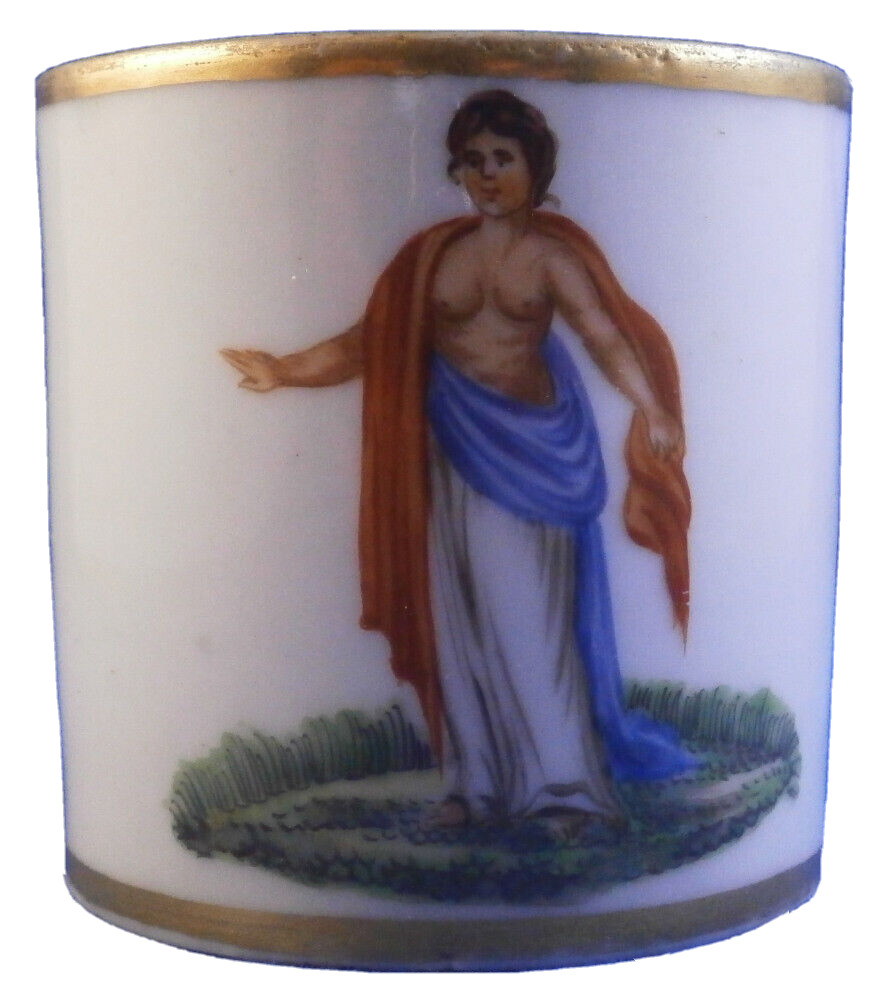 Antique 18thC Kloesterle Porcelain Scenic Cup Porzellan Tasse German Germany